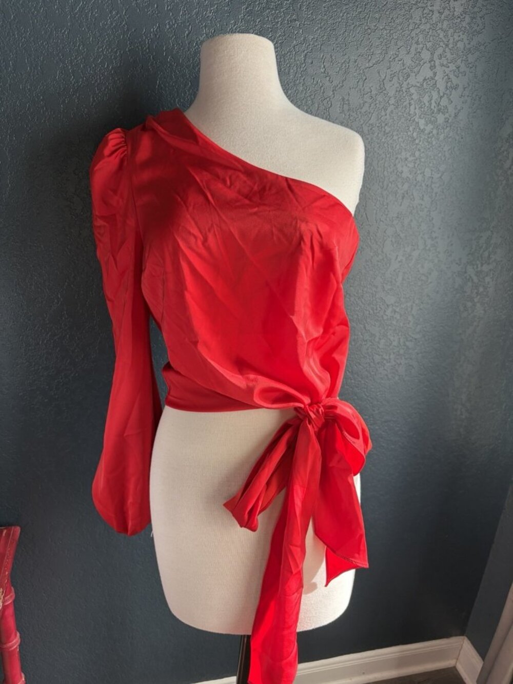 Lovers + Friends Revolve Kendall Blouse Sz S Red